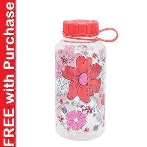 FREE if added to a $50 Bundle: 1 RED FLORAL Wild Sage 32-oz Water Bottle w/ Lid